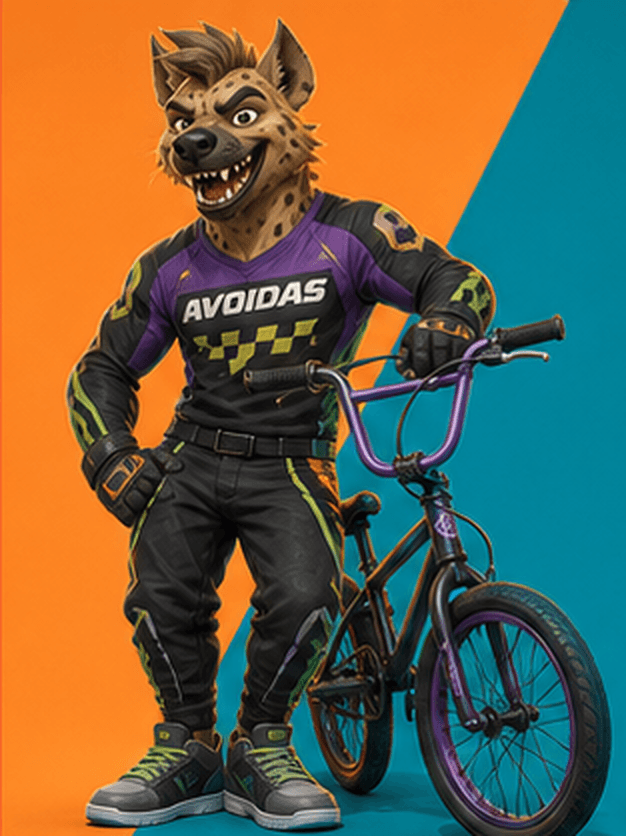 AVOIDAS Hyena BMX concept athlete