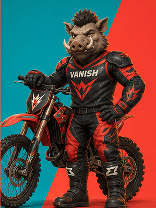 VANISH Boar Motocross concept athlete