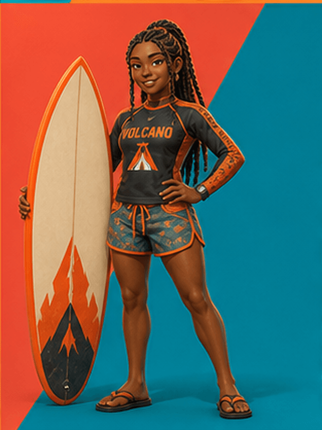 VOLCANO Human Surfing concept athlete